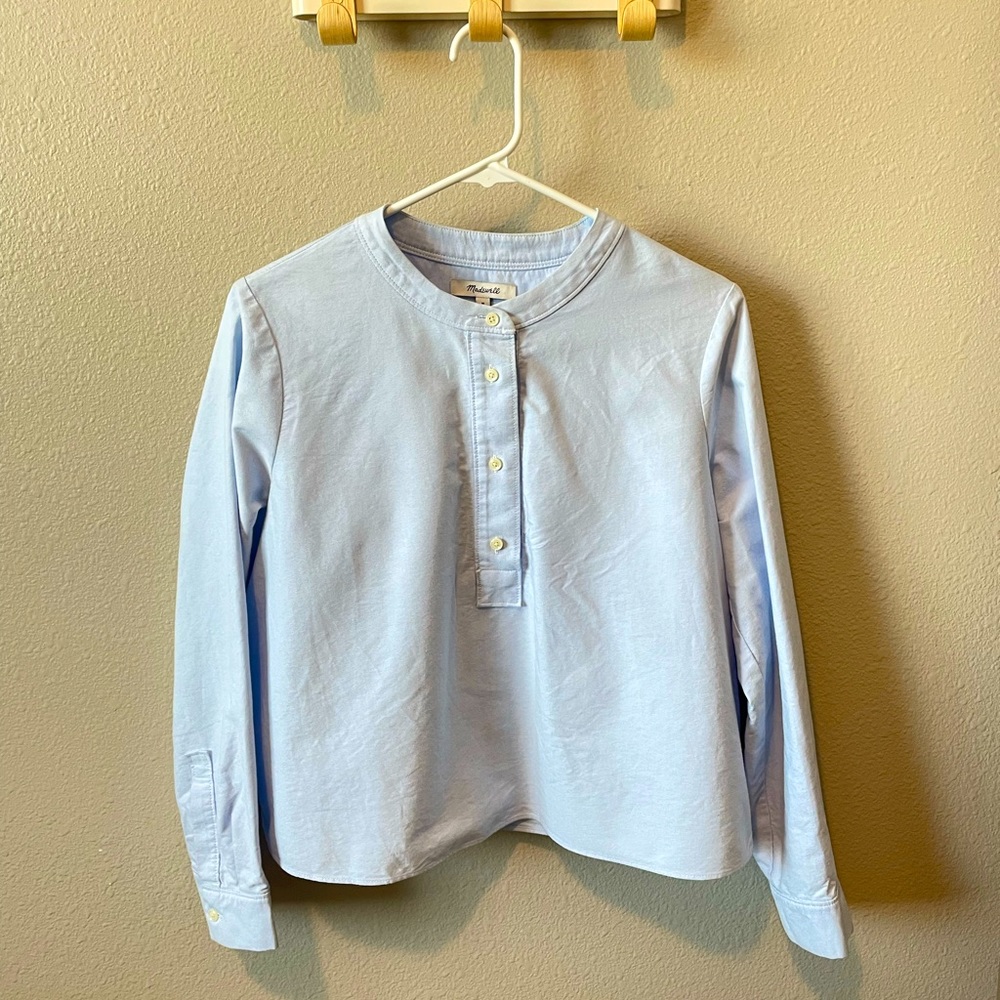 Madewell Shirt, Size: M, Color: Blue